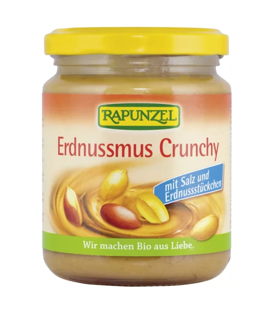 BIO-Erdnussmus Crunchy mit Salz - 250g - Rapunzel
