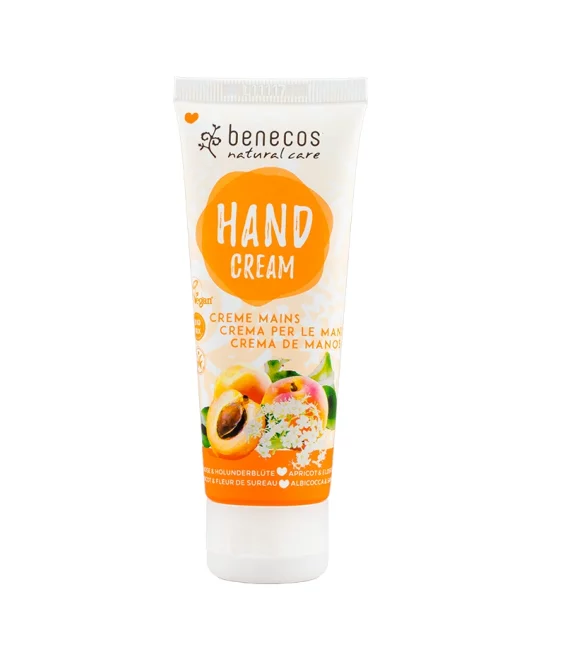 Crème mains BIO abricot & fleur de sureau - 75ml - Benecos