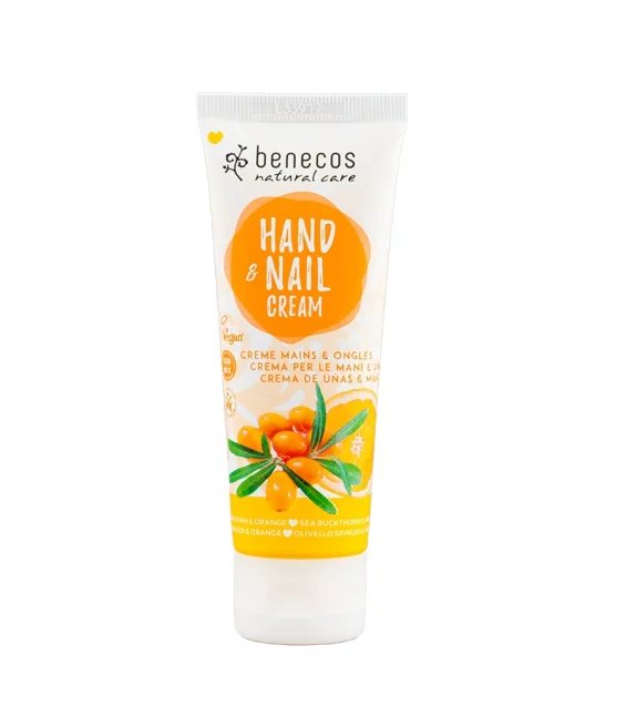 Crème mains & ongles BIO argousier & orange - 75ml - Benecos
