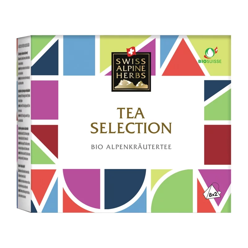 Sélection d'infusions herbes des Alpes BIO - 16 sachets - Swiss Alpine Herbs