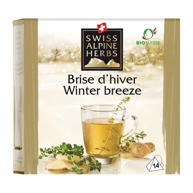 BIO-Kräutertee Winterbrise - 14 Teebeutel - Swiss Alpine Herbs