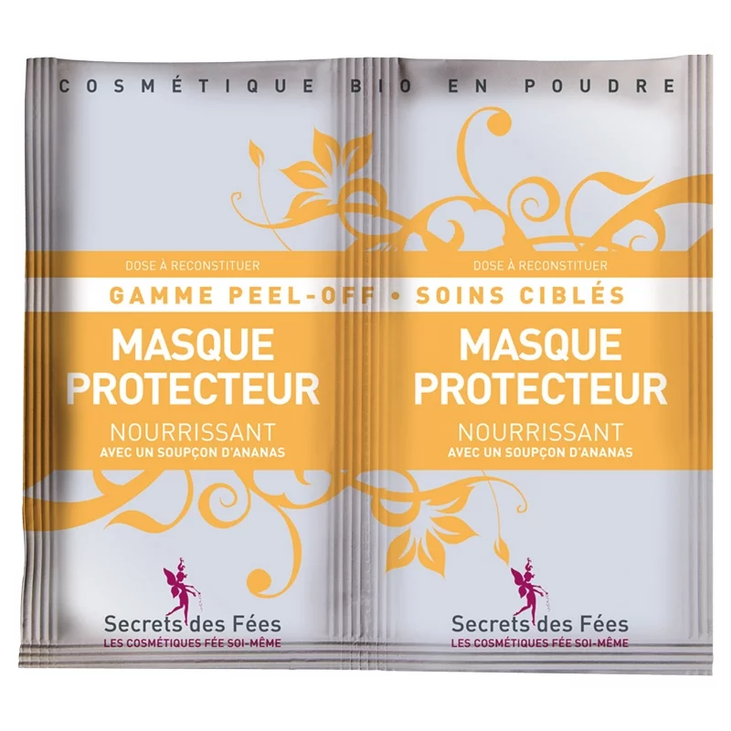 Masque visage protecteur nourrissant BIO ananas - 16g - Secrets des Fées