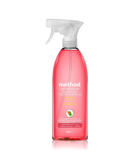 Nettoyant multi-usages spray écologique pamplemousse rose - 490ml - Method