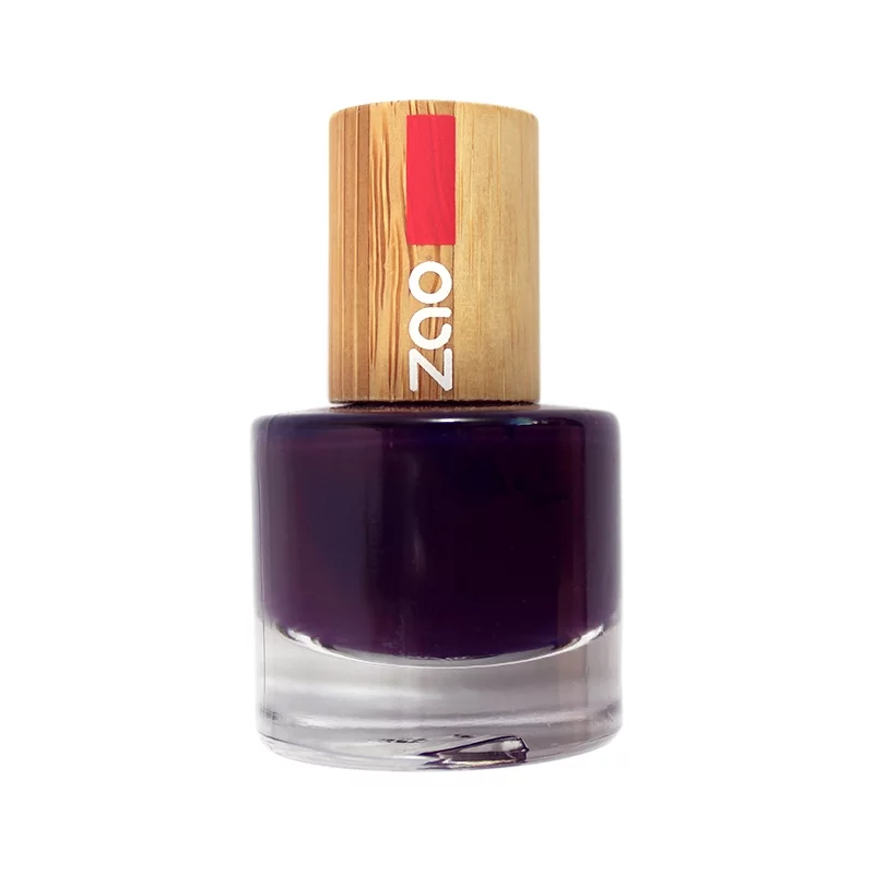 Vernis à ongles brillant N°651 Prune - 8ml - Zao Make-up