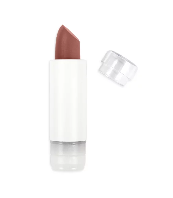 Recharge Rouge à lèvres nacré BIO N°404 Brun rouge – 3,5g – Zao Make-up