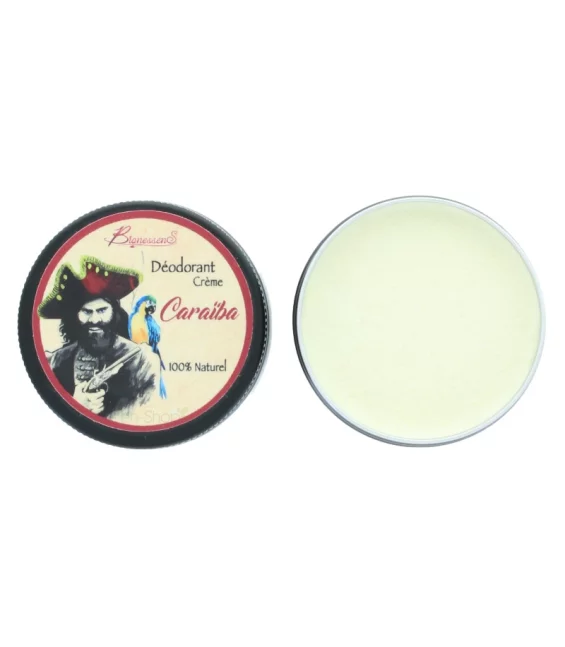 Déodorant crème Caraïba naturel senteur boisée - 30g - Bionessens