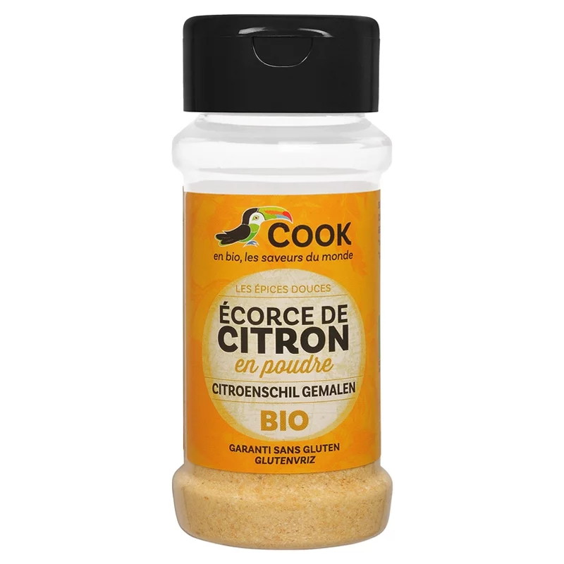 Écorce de citron en poudre BIO - 32g - Cook