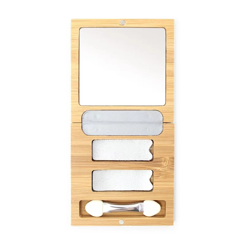 Bamboo Box Duo leer & Applikator - 1 Stück - Zao Make-up