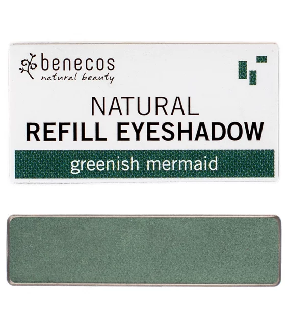 Recharge Ombre à paupières brillante BIO Greenish mermaid - 1,5g - Benecos