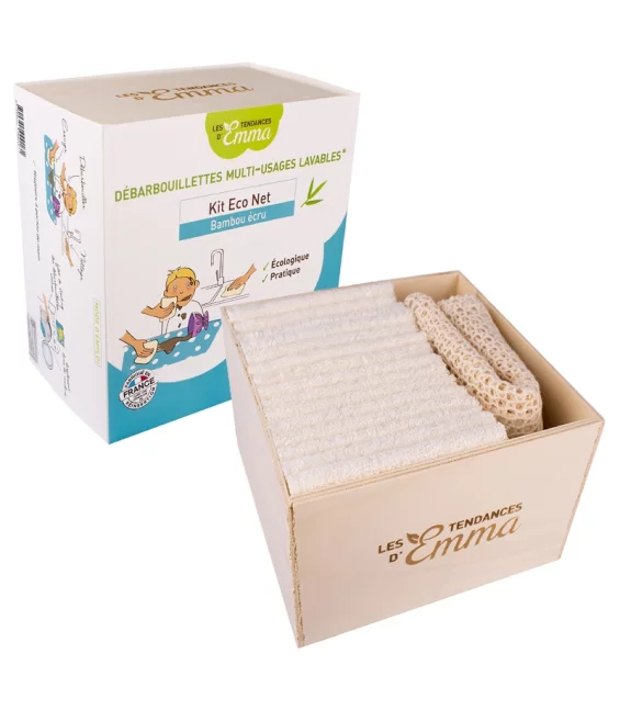 Ökologisches Kit Eco Net cremefarbener Bambus - Les Tendances d'Emma