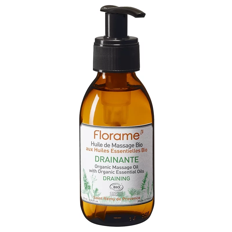 Massageöl Bio drainierend Calophyllum & Zeder - 120ml - Florame