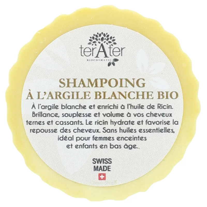 Shampooing BIO à l'argile blanche - 70g - terAter