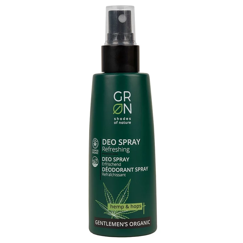 Déodorant spray rafraîchissant homme BIO chanvre & houblon - 75ml - GRN