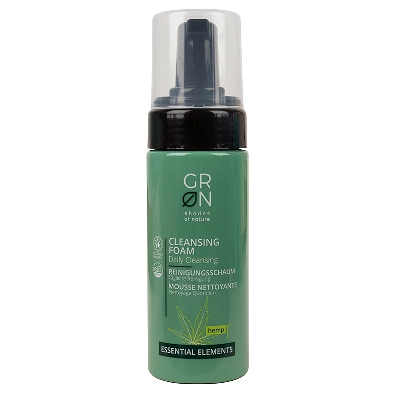 Mousse nettoyante rafraîchissante BIO chanvre - 150ml - GRN