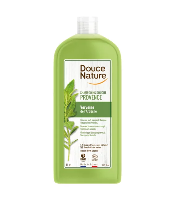 BIO-Dusch-Shampoo Provence Eisenkraut - 1l - Douce Nature