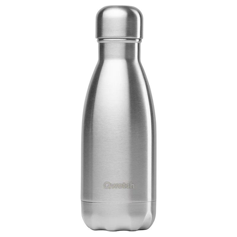 Bouteille isotherme en inox brossé - 260ml - 1 pièce - Qwetch Originals Mat