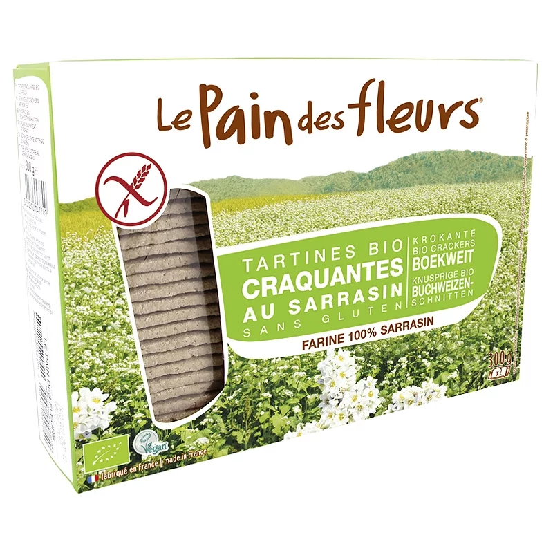 Tartines craquantes au sarrasin BIO - 300g - Le pain des fleurs