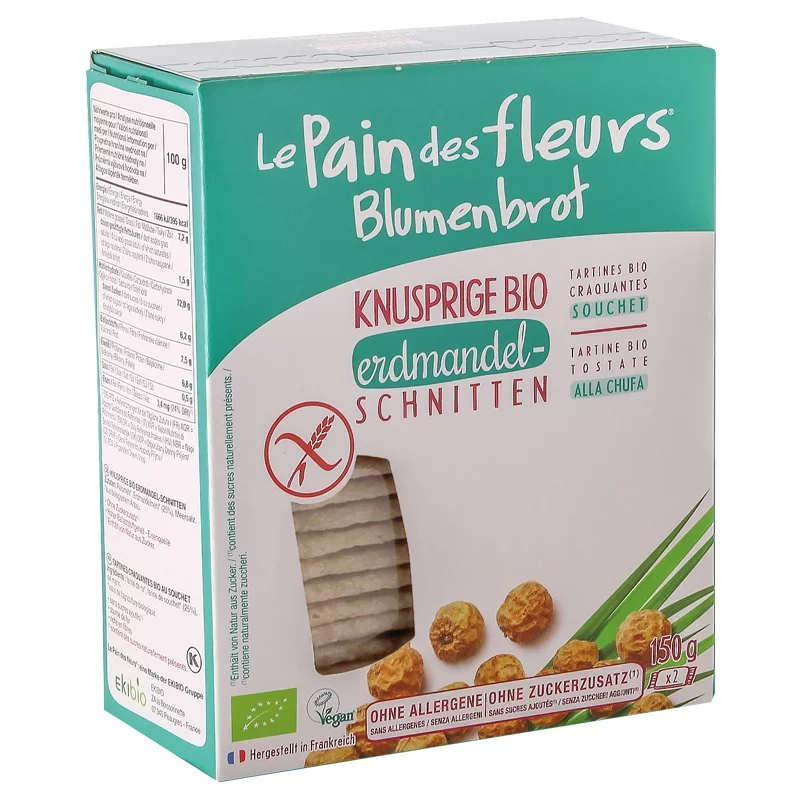 Tartines craquantes à la noisette BIO Le pain des fleurs 150g