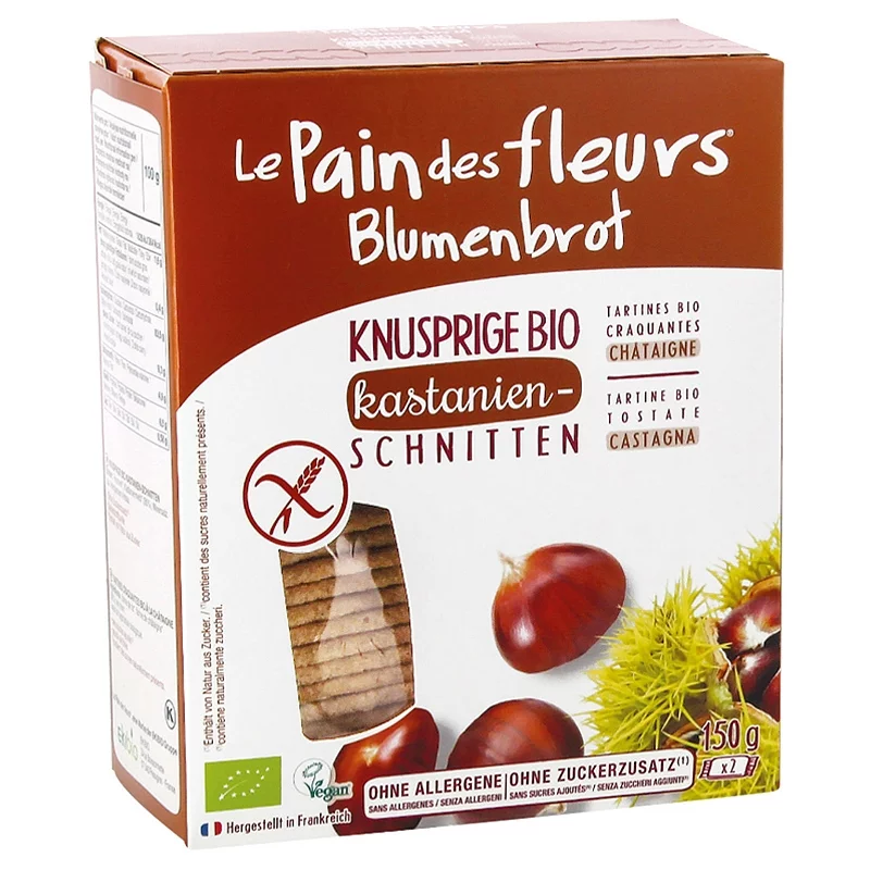 Kastanien BIO-Schnitten - 150g - Le pain des fleurs