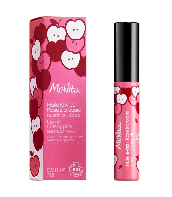 Huile lèvres rose à croquer BIO pomme RedLove - 7ml - Melvita