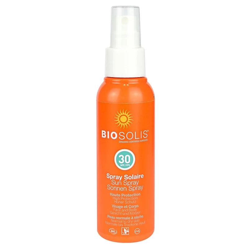 Spray solaire visage & corps BIO IP 30 karanja - 100ml - Biosolis