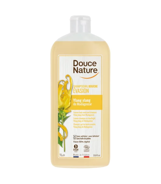 BIO-Dusch-Shampoo Auszeit Ylang-Ylang - 1l - Douce Nature