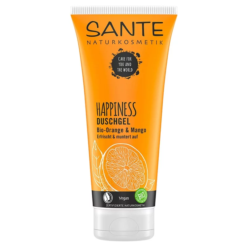 Gel douche BIO orange & mangue - 200ml - Sante