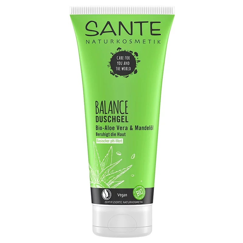 Gel douche BIO aloe vera & amande - 200ml - Sante