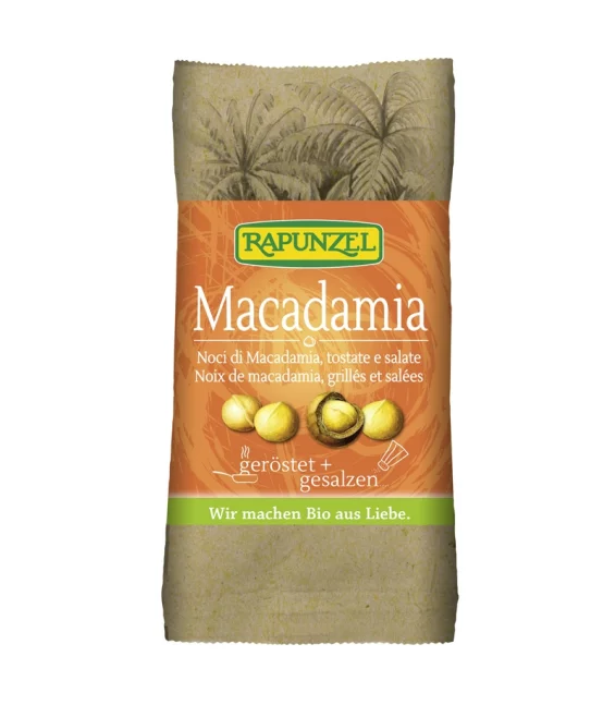 Noix de macadamia grillées & salées BIO - 50g - Rapunzel