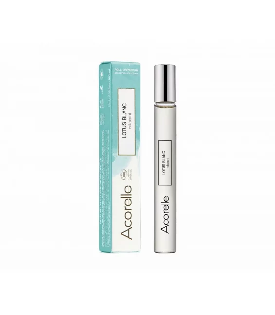 Parfum roll-on relaxant BIO Lotus Blanc - 10ml - Acorelle