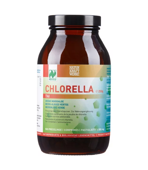 BIO-Chlorella TAI - 500 Tabletten à 500mg - NaturKraftWerke