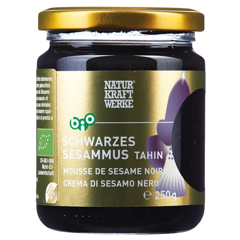 BIO-Schwarzes Sesammus Tahin - 250g - NaturKraftWerke