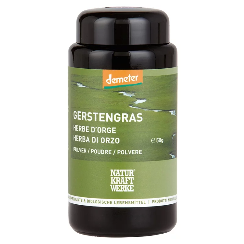 Herbe d'orge en poudre BIO - 50g - NaturKraftWerke