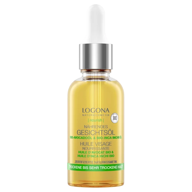 Nährendes BIO-Gesichtsöl Avocado & Inca Inchi - 30ml - Logona