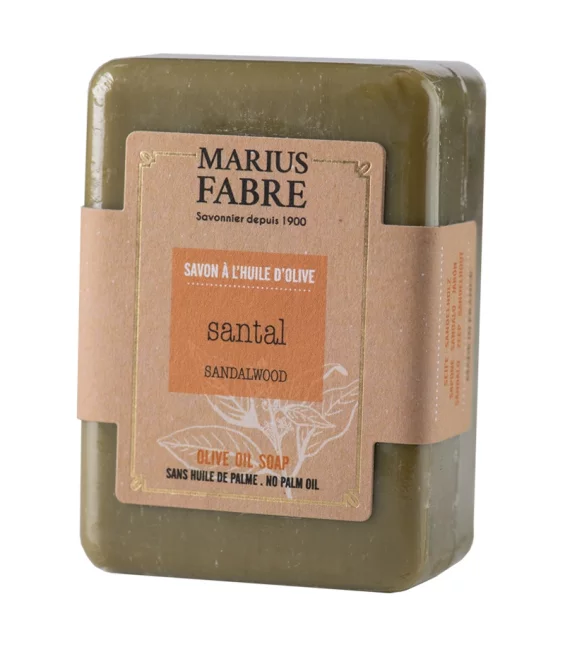 Savonnette à l'huile d'olive & au santal - 150g - Marius Fabre