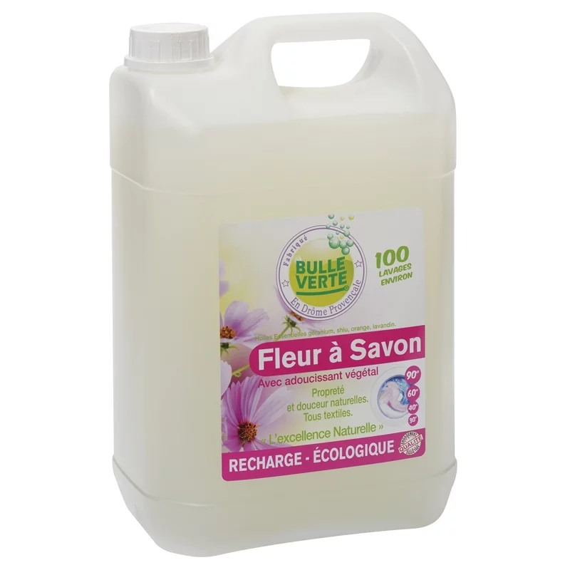 Flüssigwaschmittel Fleur à Savon Geranie & Shiu Öko - 2l - Bulle Verte