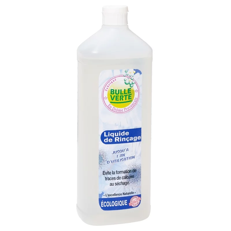 Liquide de rinçage écologique sans parfum - 1l - Bulle Verte