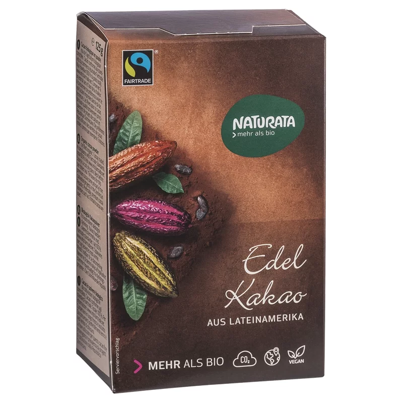 Cacao en poudre faiblement dégraissé BIO - 125g - Naturata