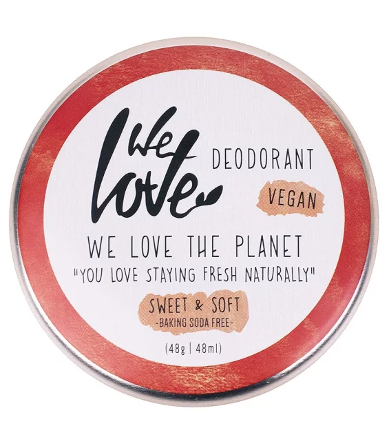 Déodorant crème Sweet & Soft naturel amande - 48g - We Love The Planet
