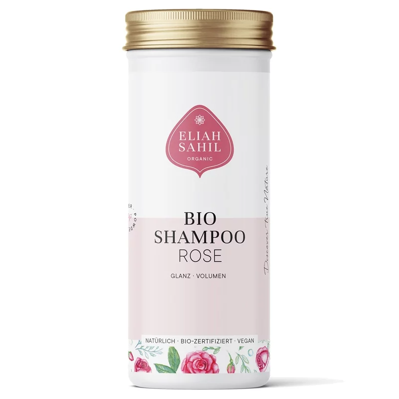 Shampooing en poudre brillance & volume BIO rose - 100g - Eliah Sahil