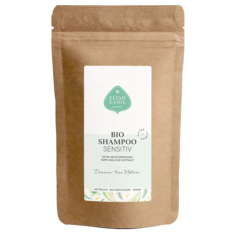 BIO-Pulver Shampoo Sensitiv Spirulina & Kamille - 250g - Eliah Sahil