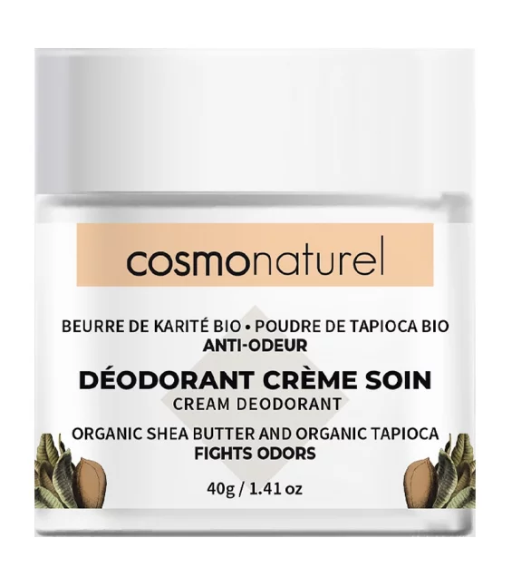 Déodorant crème soin BIO beurre de karité & tapioca - 40g - Cosmo Naturel