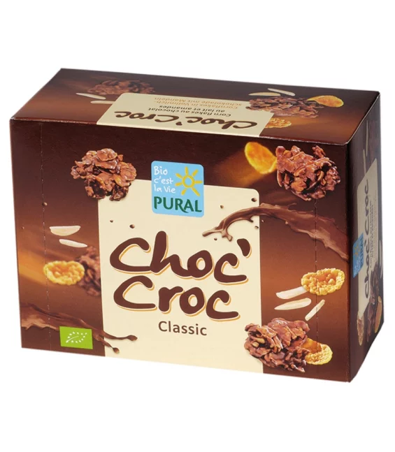 Cornflakes au amandes & chocolat au lait BIO - Choc'Croc - 100g - Pural