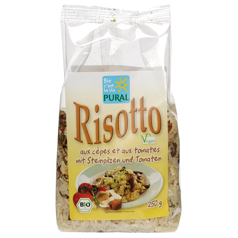 BIO-Risotto mit Steinpilzen & Tomaten - 250g - Pural