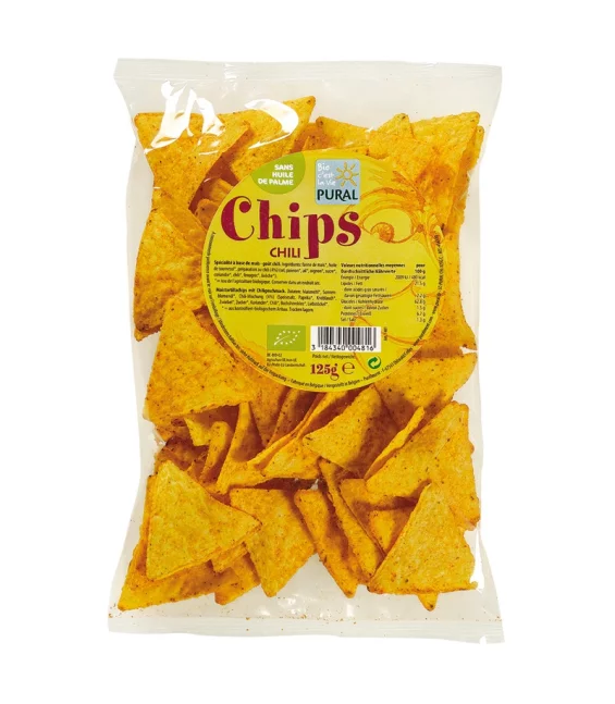 Chips de maïs au chili BIO - 125g - Pural