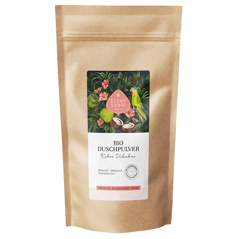 Douche en poudre apaisante BIO hibiscus - 250g - Eliah Sahil