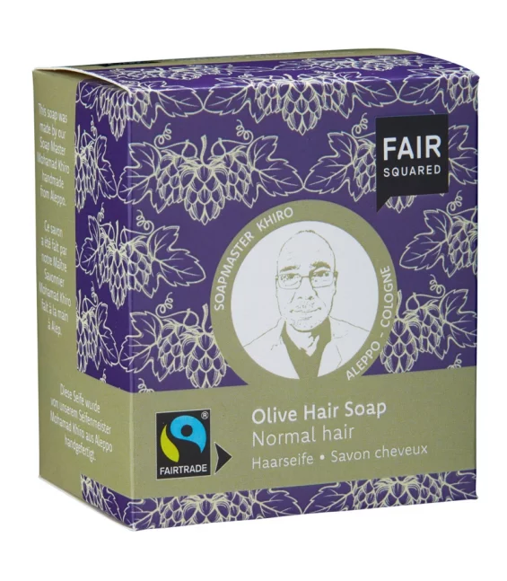 Savon cheveux BIO olive - 2x80g - Fair Squared
