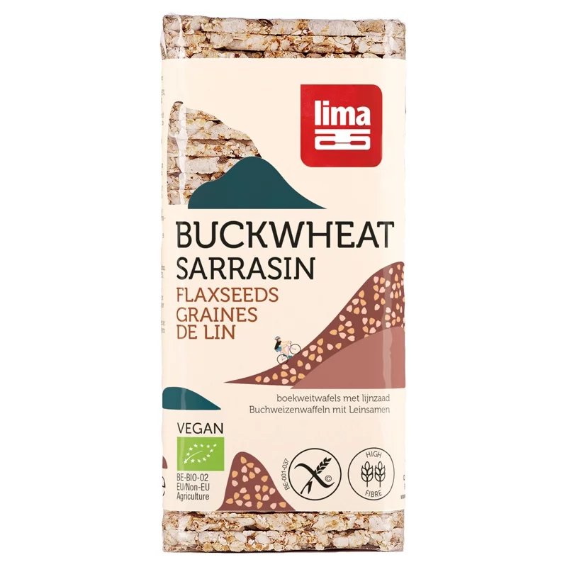 BIO-Buchweizenwaffeln mit Leinsamen - 130g - Lima