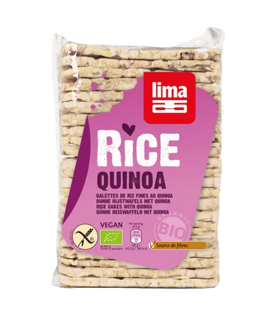 BIO-Reiswaffeln Quinoa rechteckig - 130g - Lima