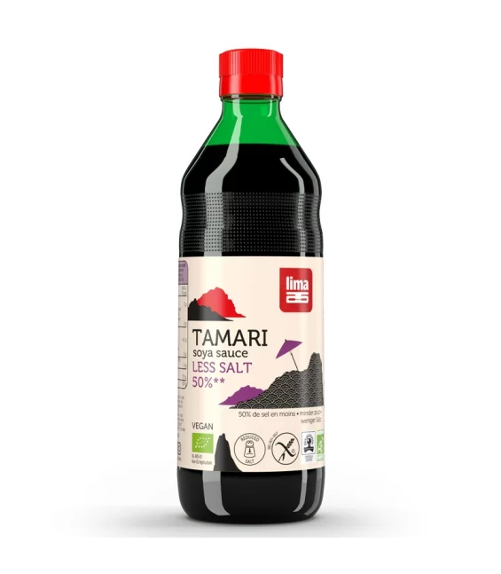 Sauce de soja avec 50% de sel en moins BIO - Tamari - 500ml - Lima